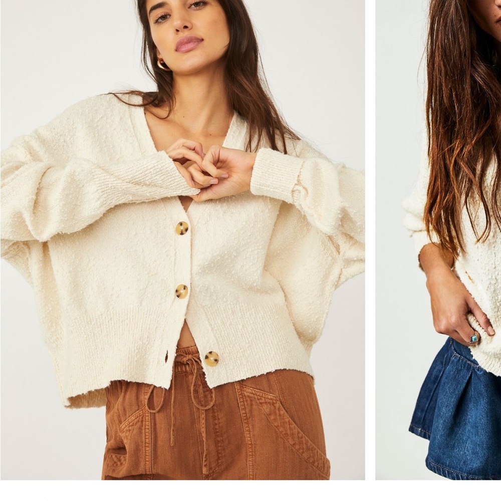 Free People Black Cardigan Sweater